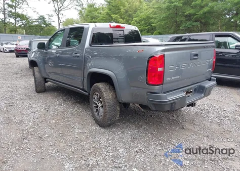 2021 Chevrolet Colorado 4Wd Short Box Zr2 из США, поврежденный, VIN 1GCGTEEN8M1281729